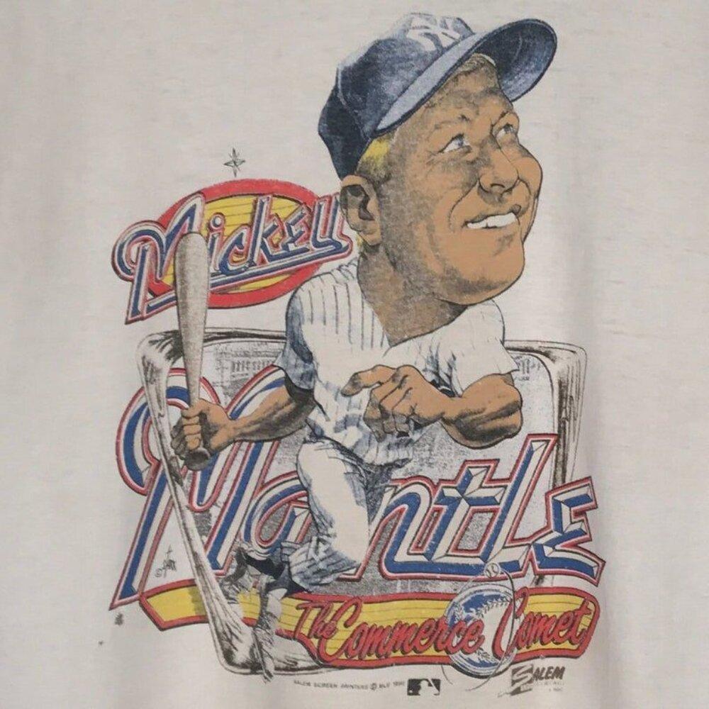 90S Mickey Mantle New York Yankees The Commerce Comet Mlb Shirt
